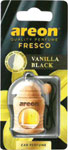 Areon Fresco osviežovač vzduchu Vanilla Black, 4 ml