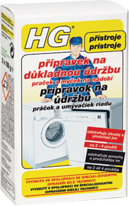 HG prípravok na údržbu práčok a umývačiek riadu 2x100 g