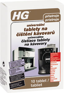 HG univerzálne čistiace tablety na kávovary 10 tabliet
