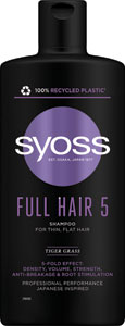 Syoss šampón Full Hair 5 pre jemné vlasy bez objemu 440 ml