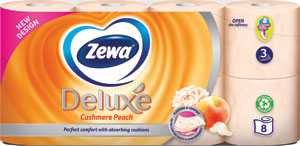 Zewa Deluxe toaletný papier 3-vrstvový Cashmere Peach 8 ks