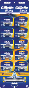 Gillette Blue3 Comfort pánsky jednorazový holiaci strojček 1 ks