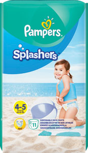 Pampers Splasher plienky na plávanie veľkosť 4-5 11 ks