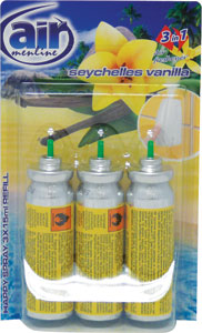Air menline happy náhradná náplň Seychelles Vanilla 3x15 ml 