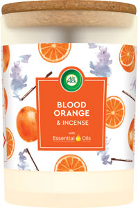 Air Wick vonná sviečka Essential Oils Blood Orange & Incense 185 g