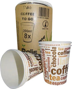 Balis pohár papierový Coffee 200 ml 8 ks