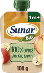 Sunar BIO ovocná kapsička jablko, banán 4m+ 100 g