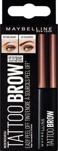 Maybeline New York farba na obočie Tattoo Brow Gel Tint 3 Dark Brown