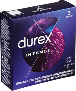 Durex kondómy Intense 3 ks
