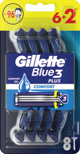 Gillette Blue3 jednorázový holiaci strojček Comfort 8 ks