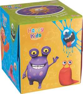 Happy Kids papierové vreckovky 3 vrstvové 60 ks