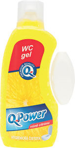 Q-Power WC gél vôňa citróna 400 ml