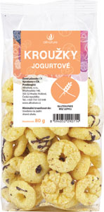 Allnature Krúžky jogurtové 80g