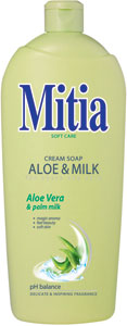 Mitia tekuté mydlo náhradná náplň Aloe & Milk 1000 ml 