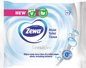 Zewa vlhčený toaletný papier Pure 42 ks