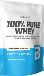 BiotechUSA 100% Pure Whey proteín Vanilla 454 g