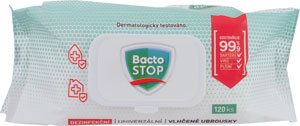 BactoSTOP dezinfekčné vlhčené obrúsky 120 ks