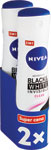 Nivea antiperspirant Black&White Invisible Clear dvojbalenie 2x150 ml