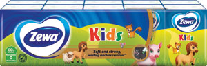 Zewa Softis papierové vreckovky 4-vrstvové Kids 10x9 ks