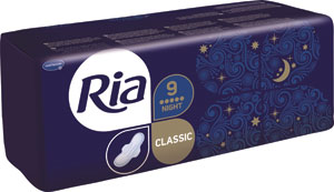 Ria Classic NIght hygienická vložky 9 ks