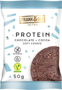 Frank&Oli Protein Cookie proteínová sušienka s čokoládou a kakaom 50 g