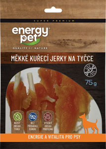 Energy Pet jerky na tyčke celé kuracie 75 g