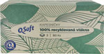 Q-Soft hygienické vreckovky recyklované 3-vrstvové 80 ks - Teta drogérie eshop
