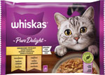 Whiskas kapsička Pure Delight hydinový výber v želé pre dospelé mačky 4 ks