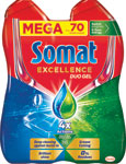 Somat Excellence gél do umývačky riadu Duo Gel Grease Cutting 2x630 ml