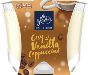 Glade sviečka Cosy Vanilla Cappuccino 224 g