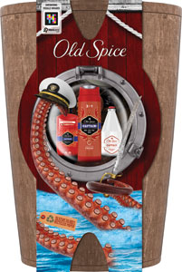 Old Spice darčeková sada Captain deo sprej 150 ml + sprchový gél 250 ml + voda po holení 100 ml + barell