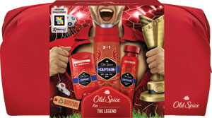 Old Spice darčeková sada Captain deo stick 50 ml + sprchový gél 250 ml + deo sprej 150 ml + kozmetická taška