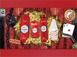 Old Spice darčeková sada Whitewater deo sprej 150 ml + stick 50 ml + sprchový gél 250 ml + voda po holení 100 ml + hracie karty + box