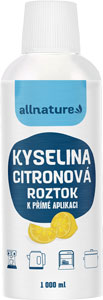 Allnature Kyselina citrónová roztok 1000 ml