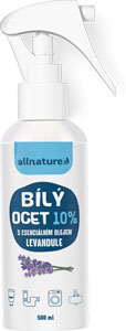 Allnature Biely ocot sprej 10% s esenciálnym olejom levandule 500 ml 