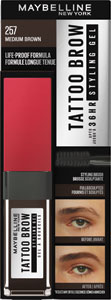 Maybelline New York gél na obočie Tattoo Brow 36H Styling Gel 257 Medium Brown 6 ml