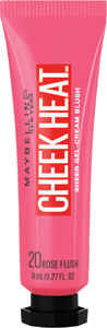 Maybelline New York gélovo-krémová lícenka Cheek Heat 20 Rose Flash 8 ml