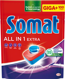 Somat All in 1 Extra tablety do umývačky riadu 100 ks
