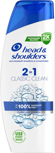 Head & Shoulders šampón 2 v 1 Classic Clean 330 ml