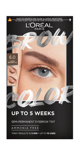 L'Oréal Paris semi-permanentná farba na obočie Brow Color 6.0 Light Brunette 