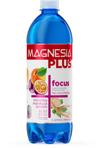 Magnesia PLUS s jemnou perlivosťou Focus 0,7 l