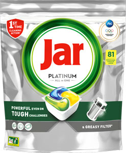 Jar Platinum tablety do umývačky riadu citrón 81 ks