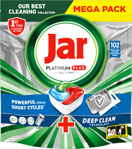 Jar Platinum Plus tablety do umývačky riadu herbal 102 ks