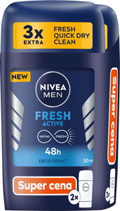 Nivea Men Tuhý Deo Fresh Active duopack 2 x 50 ml