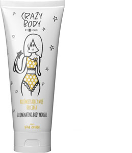 Hiskin Crazy Body rozjasňujúci telový krém Pina Colada 250ml