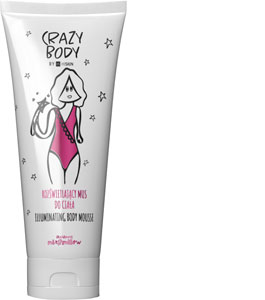 Hiskin Crazy Body rozjasňujúci telový krém Marshmallow 250ml