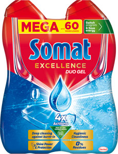 Somat Excellence gél do umývačky Duo Hygiene 60 dávok