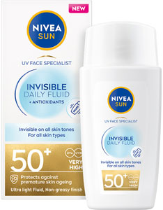 Nivea Sun pleťový krém Specialist Invisible Daily Fluid OF 50+ 40 ml