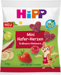 HIPP BIO ovocno-obilné srdiečka Jahoda - Malina 40 g - Teta drogérie eshop