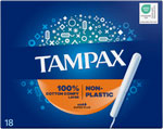Tampax Non-plastic tampóny s aplikátorom super plus 18 ks - Teta drogérie eshop
